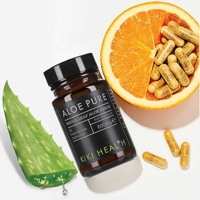 [Australia] - KIKI HEALTH Aloe Pure Capsules- | 20 Vegan Capsules | 10 Months Supply | Colon Cleanse, Digestion Support, Natural Soother 