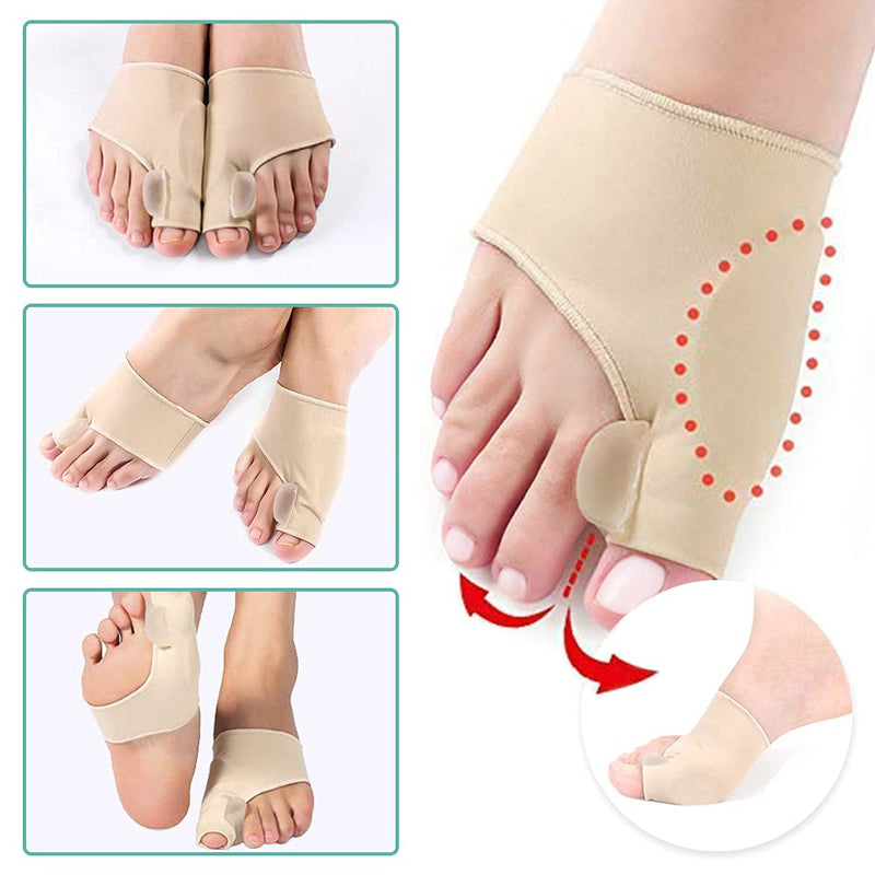 [Australia] - Bunion Corrector Bunion Pads - Hallux Valgus Treatment Bunion Socks Protector, Big Toe Straightener Pain Relief for Women & Men (Large) Large 