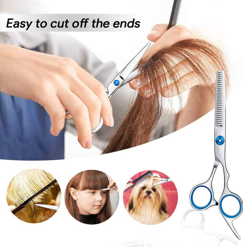 [Australia] - Hair Cutting Scissors Stainless Steel Professional Hairdressing Scissors,11 Pcs Hair Scissors Set,Barber ScissorsWomen Men Professional Hair 