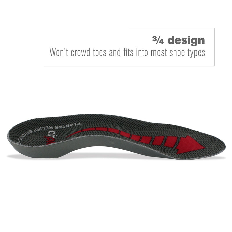 [Australia] - Airplus Plantar Fasciitis Orthotic Shoe Insole for Extra Cushioning and Pain Relief Red 
