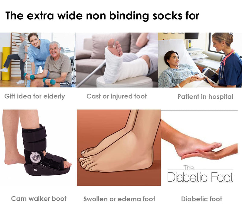 [Australia] - 2 Pairs Replacement Sock for Air cast Walking Boot Walker Brace - Air Cam Walkers Fracture Boot Orthopedics Socks Cast Boot Sock 2 Pairs 