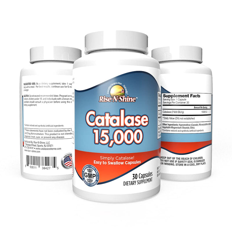 [Australia] - Catalase 15,000 - Pure Catalase Only Antioxidant Enzyme - 30 Day Supply 