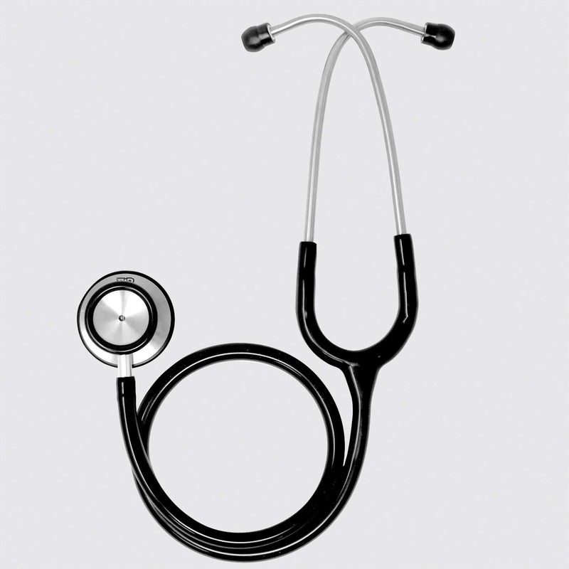 [Australia] - Ever Ready First Aid Pro Classic Dual Head Stethoscope for Paramedics and Nurses, 4 Ear Tips, Replacement Diaphragm - Black 
