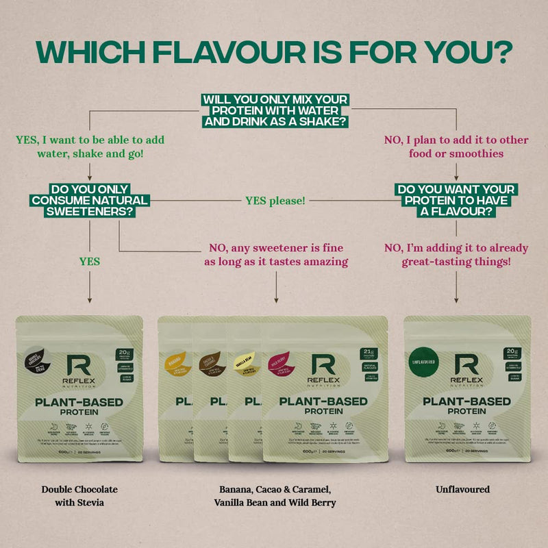 [Australia] - Reflex Nutrition Plant Based Vegan Protein Powder with B12 | Great Taste | (Cacoa & Caramel, 600g) Cacao & Caramel 