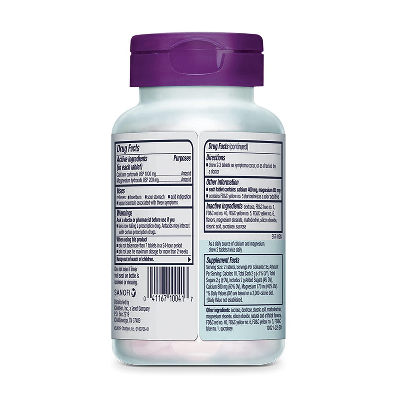 [Australia] - Rolaids Ultra Strength Antacid, 72 Chewable Tablets, Assorted Fruit, Ultra Strength Heartburn Relief 
