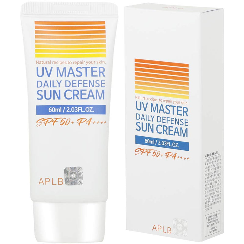 [Australia] - APLB UV Master Daily Defense Sunscreen, SPF 50+/PA++++ 2.03 fl. Oz (60ml) | Korean Skin Care, Sun Cream, Protect your skin from UVA & UVB Rays, Hydrating & Glowing Sunblock Moisturizer | 