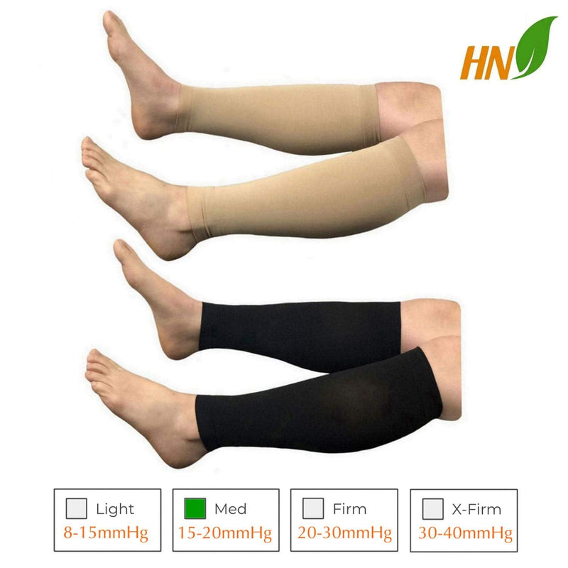 [Australia] - HealthyNees Shin 15-20 mmHg Med Compression Circulation Wide Leg Big Calf Sleeve (Mix Combo, L/XL) Mix Combo 