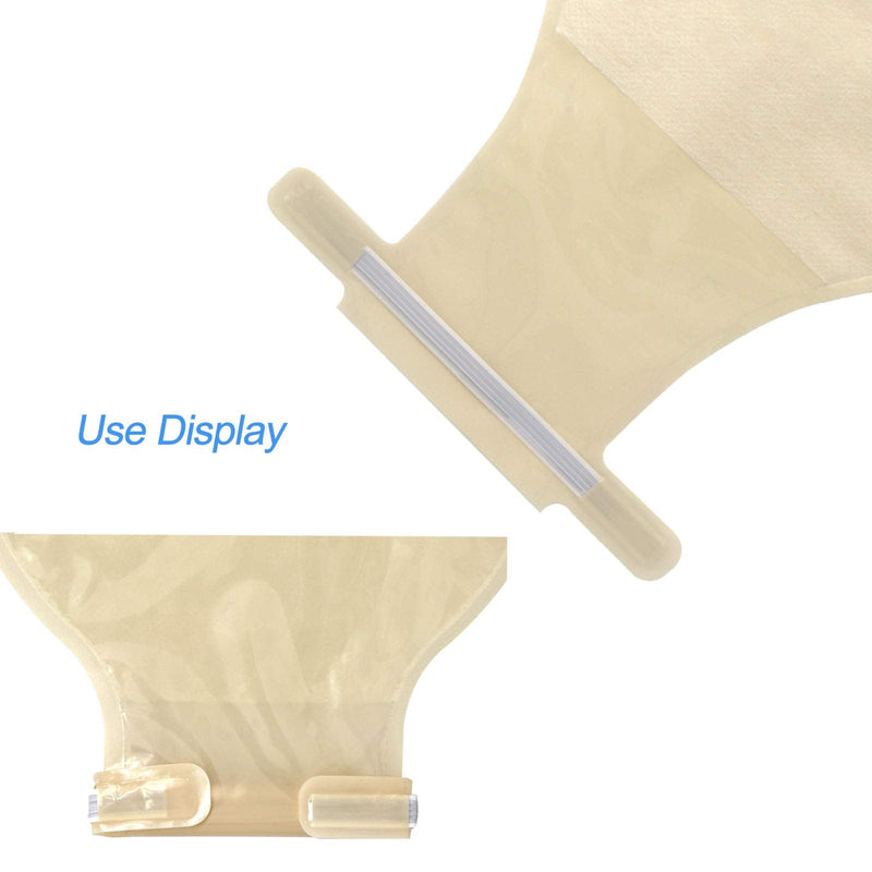 [Australia] - One Piece Ostomy Bag, Drainable Pouches Colostomy Ostomy Care Bag Incontinence Bags for Ileostomy Care Supplies, Cut to Fit 20-65MM(Pack of 10) 