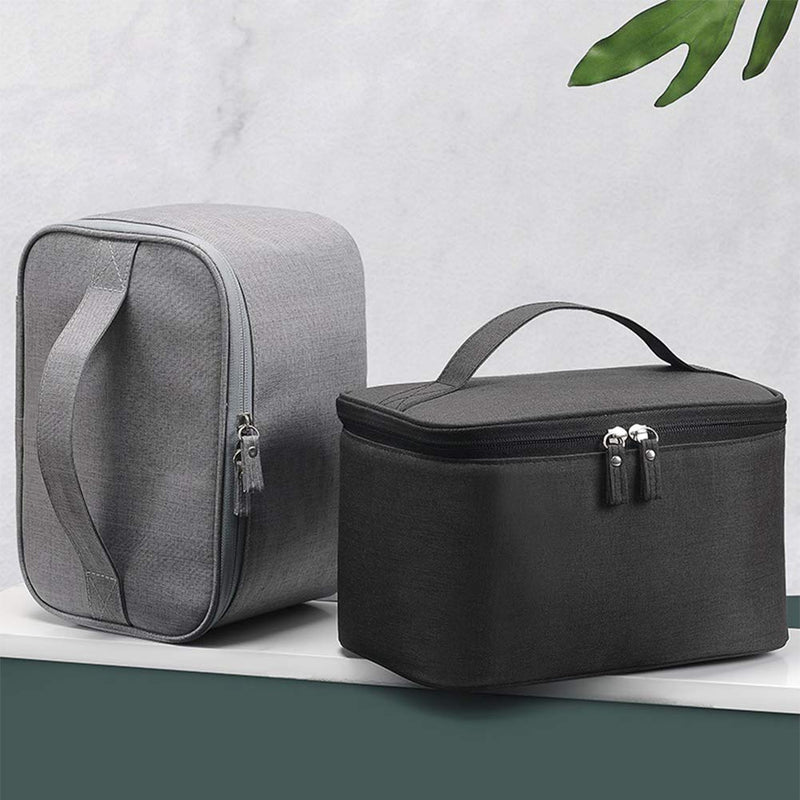 [Australia] - HOYOFO Women Makeup Bag Large Cosmetic Bags with Mesh Pocket Portable Travel Toiletry Bag for Women/Men, Black 