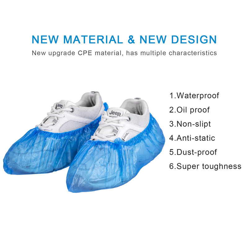 [Australia] - KCTUKA Disposable Shoe Covers, 50 PCS (25 Pairs) Green Convenience Boot Cover, Waterproof, Non slip, Dust proof, Protect Your Shoes, Floor, Carpet, One Size Fit Most 50 Pack (25 Pairs ) 