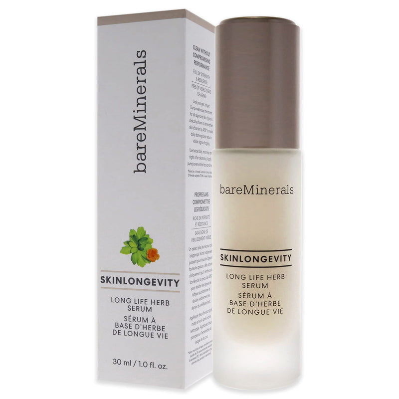 [Australia] - bareMinerals Skinlongevity Long Life Herb Serum For Unisex 1 Oz Serum, White, 28.3 gram 