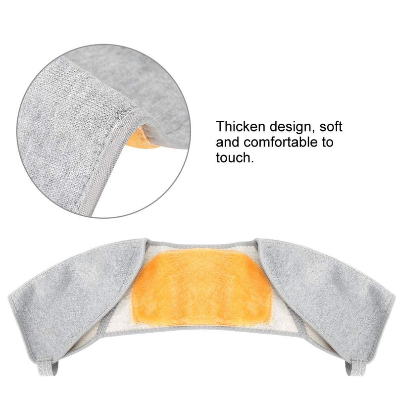 [Australia] - Double Shoulder Support Brace Heating pad for the neck and shoulders with Gold Fleece, Light Weight, Soft and comfortable for Winter Warm Pain Relief Protective Brace (M) M 