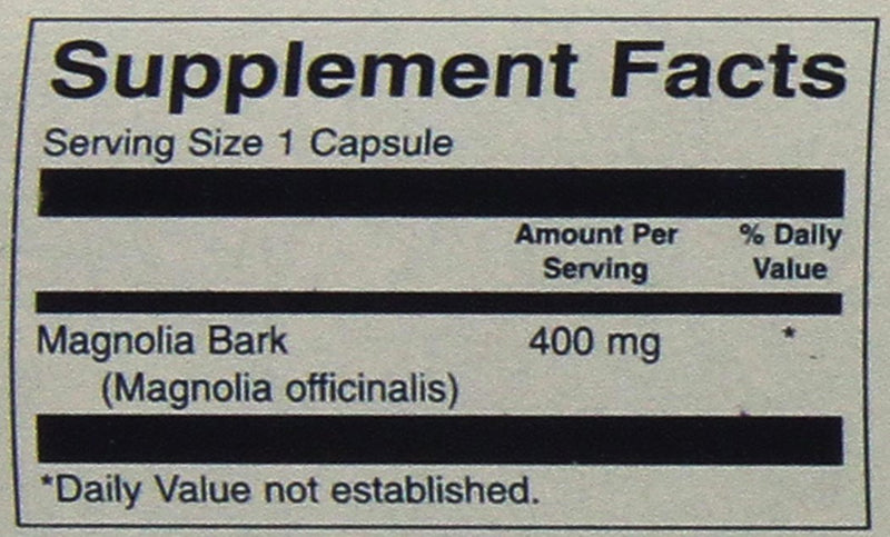 [Australia] - Swanson Magnolia Bark Antioxidant Support 400 Milligrams 60 Capsules 1 