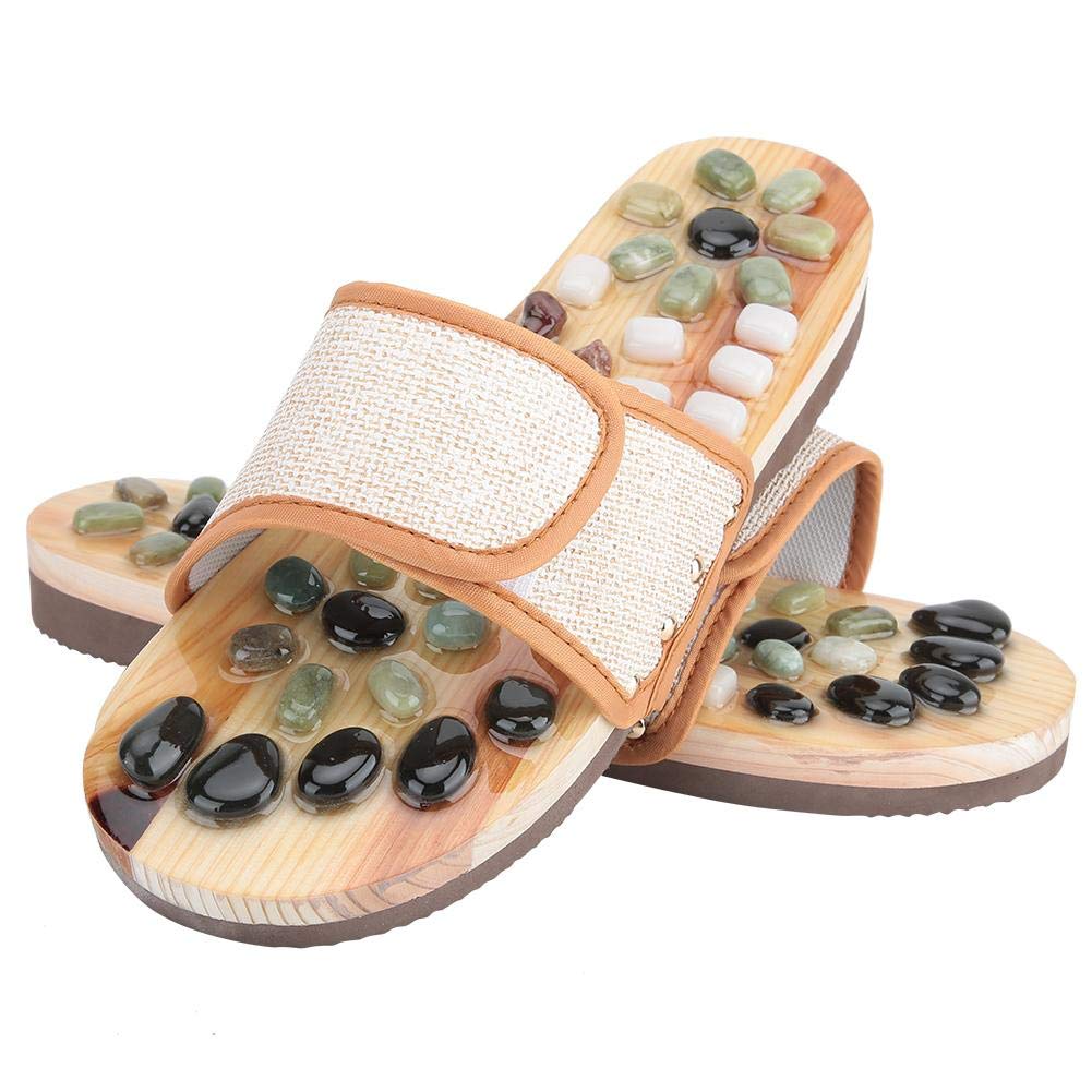 [Australia] - Foot Massager Slippers - Reflexology Massage Shoe - Unisex Foot Massage Slipper Pebble Foot Slippers - Stimulated Pressure Points for Men and Women (43) 43 