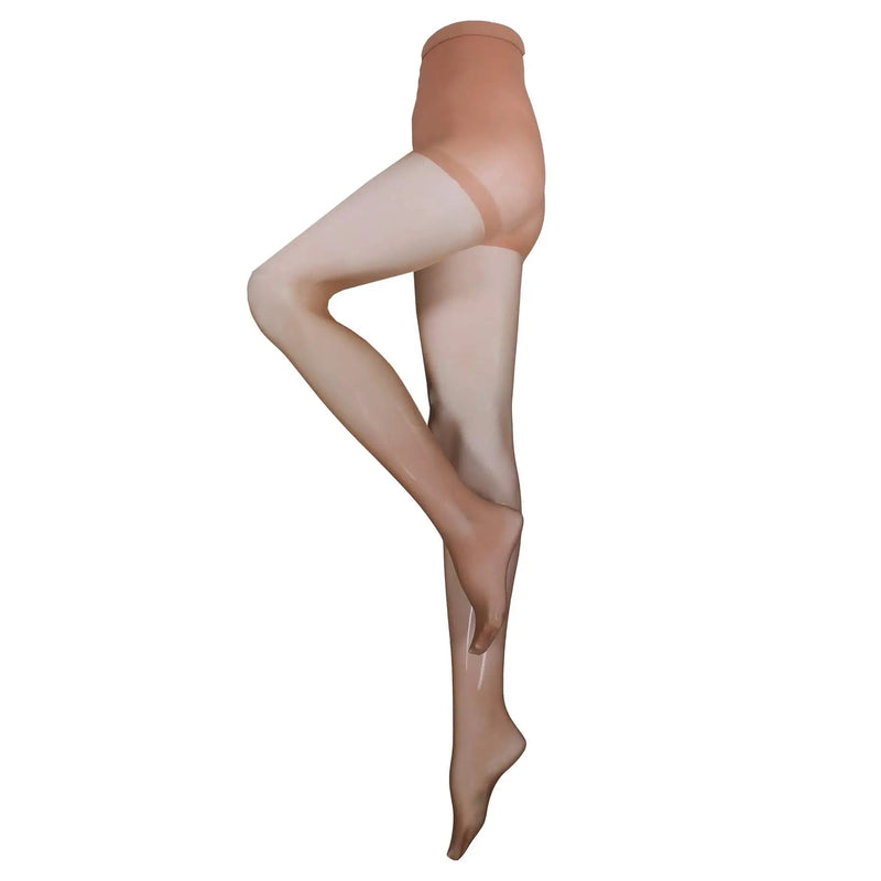 [Australia] - Truform Sheer Compression Pantyhose, 8-15 mmHg, Women's Shaping Tights, 20 Denier, Beige, Queen Plus 