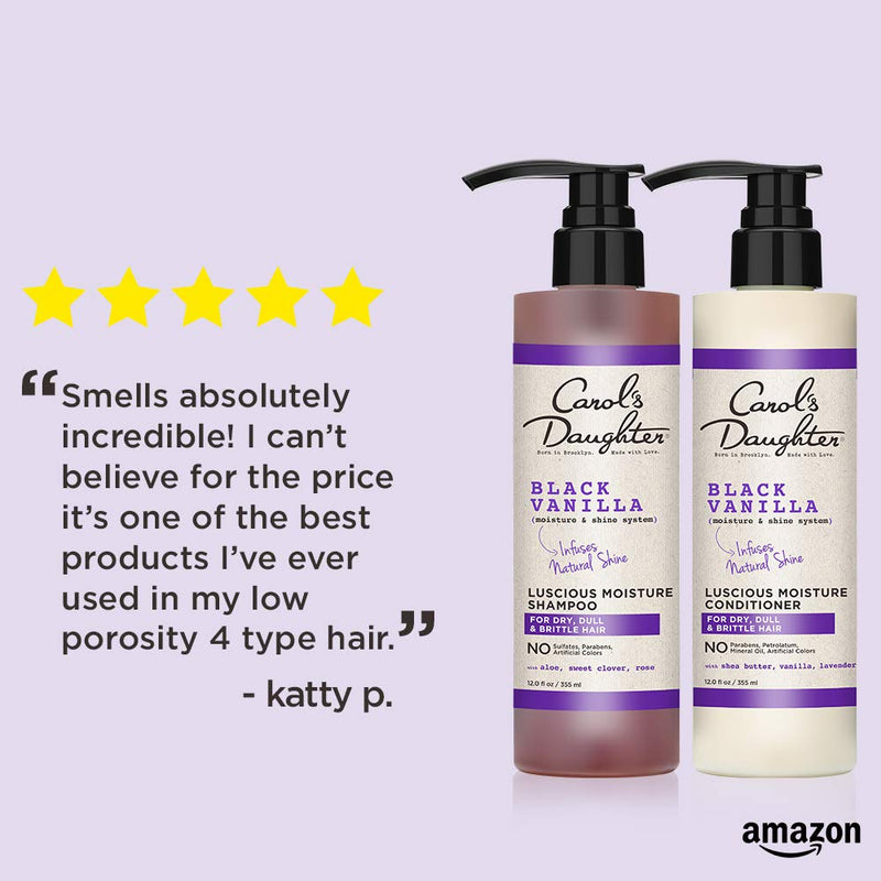 [Australia] - Carol’s Daughter Black Vanilla Moisturizing Conditioner for Curly, Wavy, Natural Hair, Adds Hydration & Shine to Dry, Damaged Hair- Made with Shea Butter and Rosemary, 8 fl oz 
