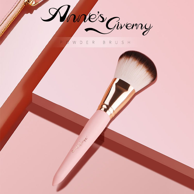 [Australia] - Anne's Giverny Kabuki Large Bronzer Brush Loose Powder Foundation Make up Brush for Blending Blush Makeup (Pink) 