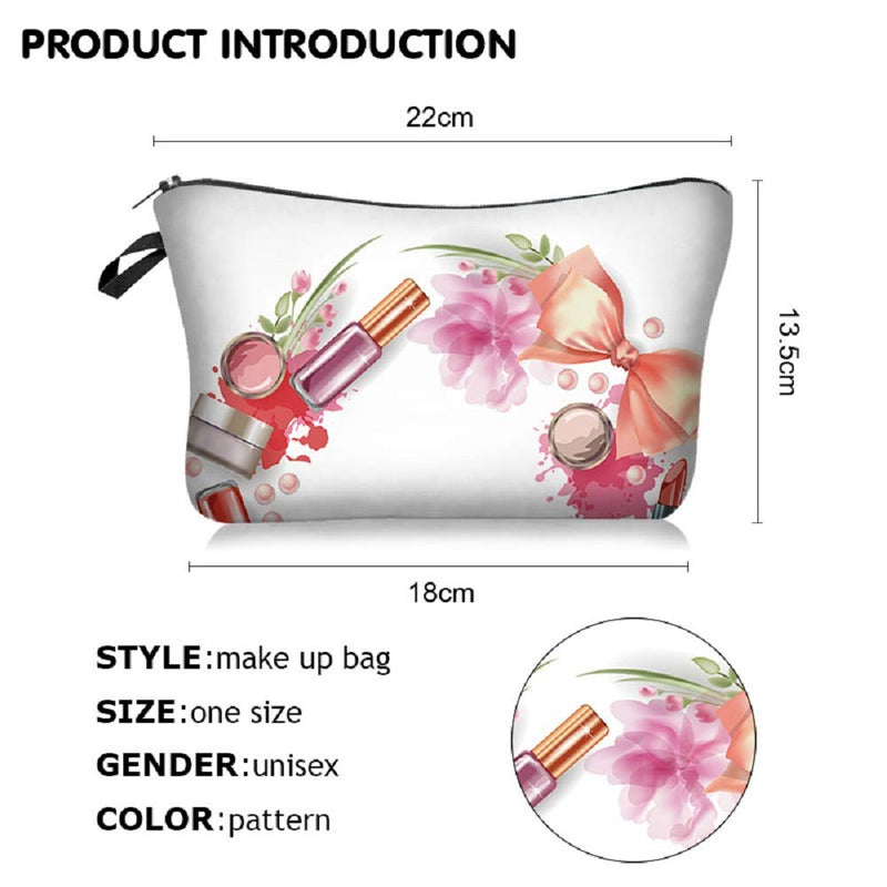 [Australia] - Duolan 2pcs Cosmetic Bag for Women. Adorable Roomy Makeup Bags Travel Waterproof Toiletry Bag Accessories Organizer (1) 1 