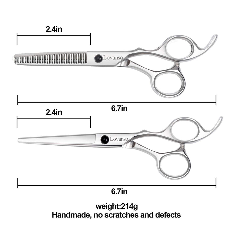 [Australia] - Lovanso Hair Scissors Professional Haricuts Staninless steel Haricuts Kit 6 inchies 