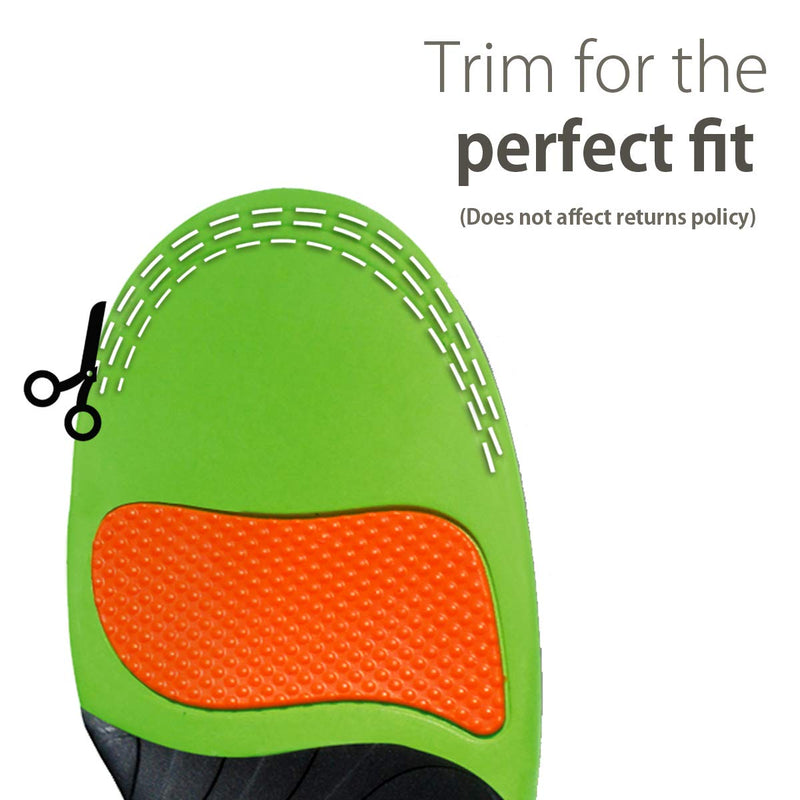 [Australia] - Orthotic Sports Insoles by FootActive | NHS - Approved | High Impact Advanced Orthotic Arch-Support Insoles for Sports, Athletics, Leisure, Work & Play | Relieves Plantar Fasciitis & Heel Pain 3/4.5 UK 