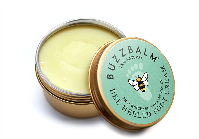 [Australia] - Foot Cream for Cracked Heels and Dry Skin Bee Heeled Heel Balm Completely Natural Cracked Heel Repair Cream with Frankincense and Peppermint Honey (85g) 