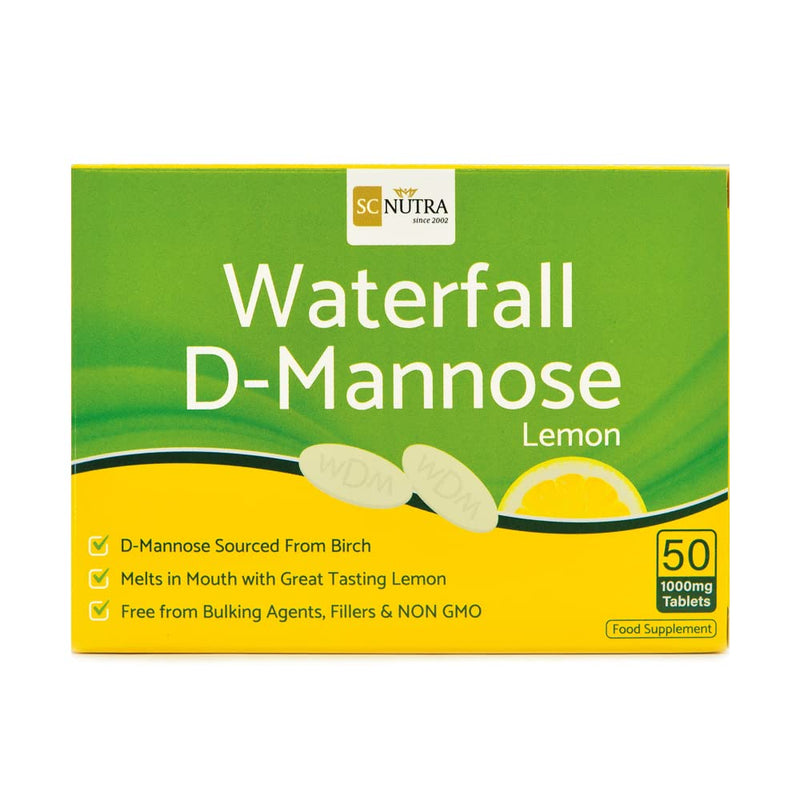 [Australia] - Waterfall D-Mannose with Lemon | Birch D-Mannose blended with natural lemon juice | Natural Vitamin C content | 50 x 1000mg Chewables 