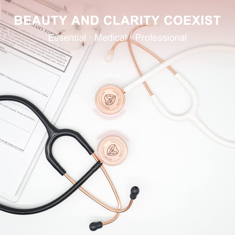 [Australia] - FriCARE Rose Gold Stethoscope Nurse/Doctor/Medical Student Gifts (White) Rose Gold & White 