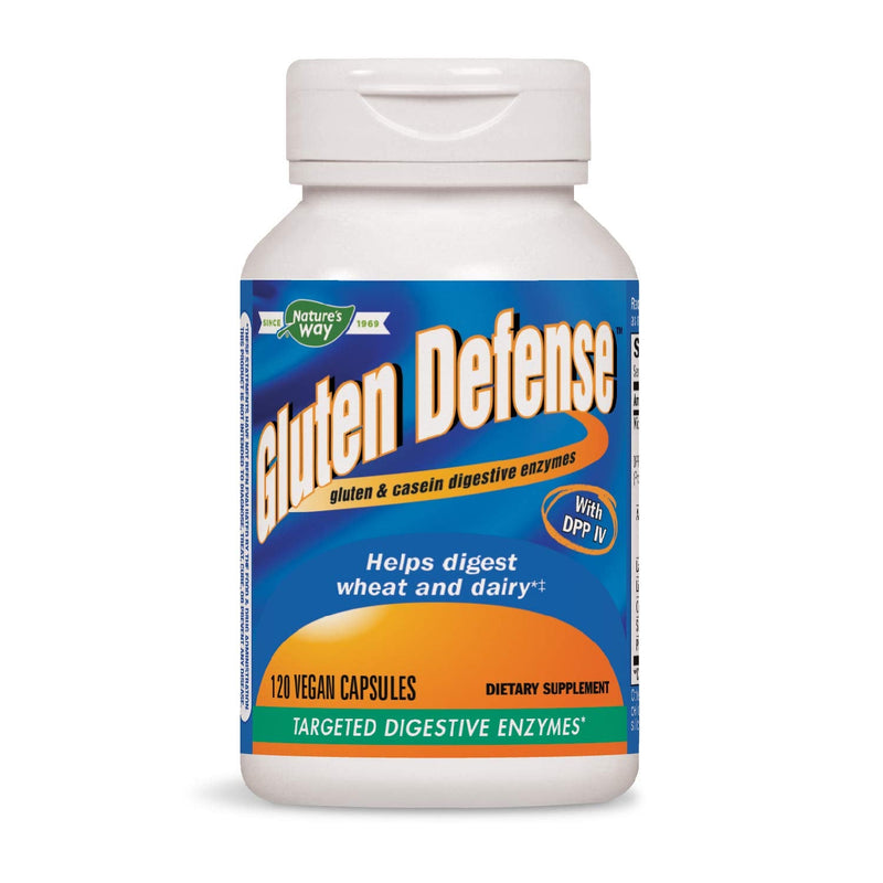 [Australia] - Nature's Way Gluten Defense, Gluten & Casein Digestive Enyzmes, 621 mg per serving, 120 Capsules 