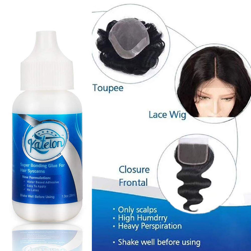 [Australia] - Wig Glue Hair Replacement Adhesive Invisible Bonding Waterproof Lace Wig Glue Strong Hold Adhesive : Hold for Poly and Lace Hairpiece, Wig, Toupee Systems Adhesive Glue 
