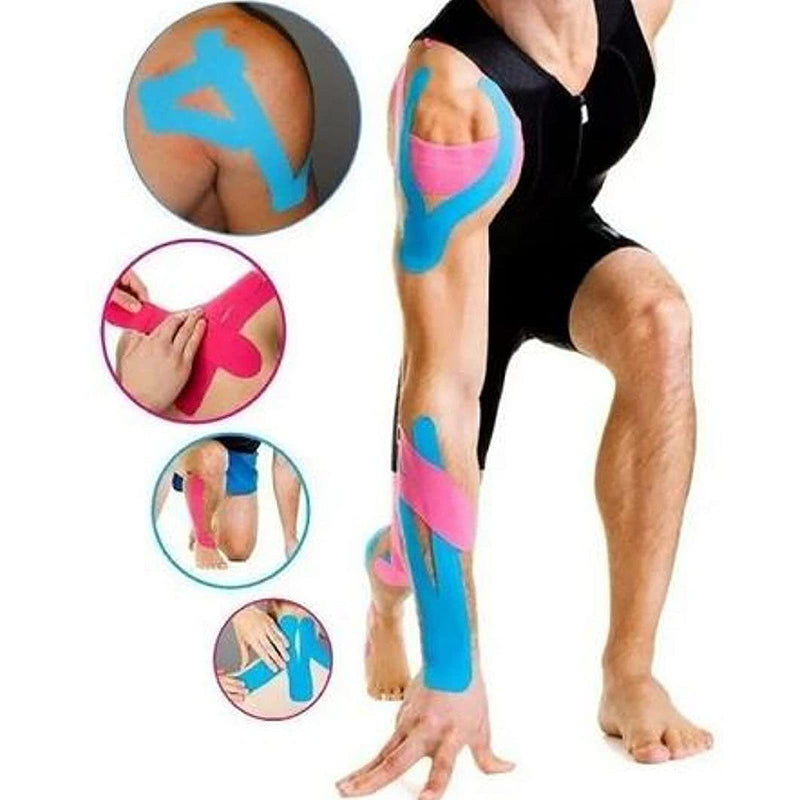 [Australia] - Lenacou Kinesiology Tape (4"x16.4 ft) Extra Roll Wide, Reduces Pain, Made of A High-Grade Water-Resistant Material Preferred by Athletes, Helps Prepare Muscles for Retraining (Purple) Purple 