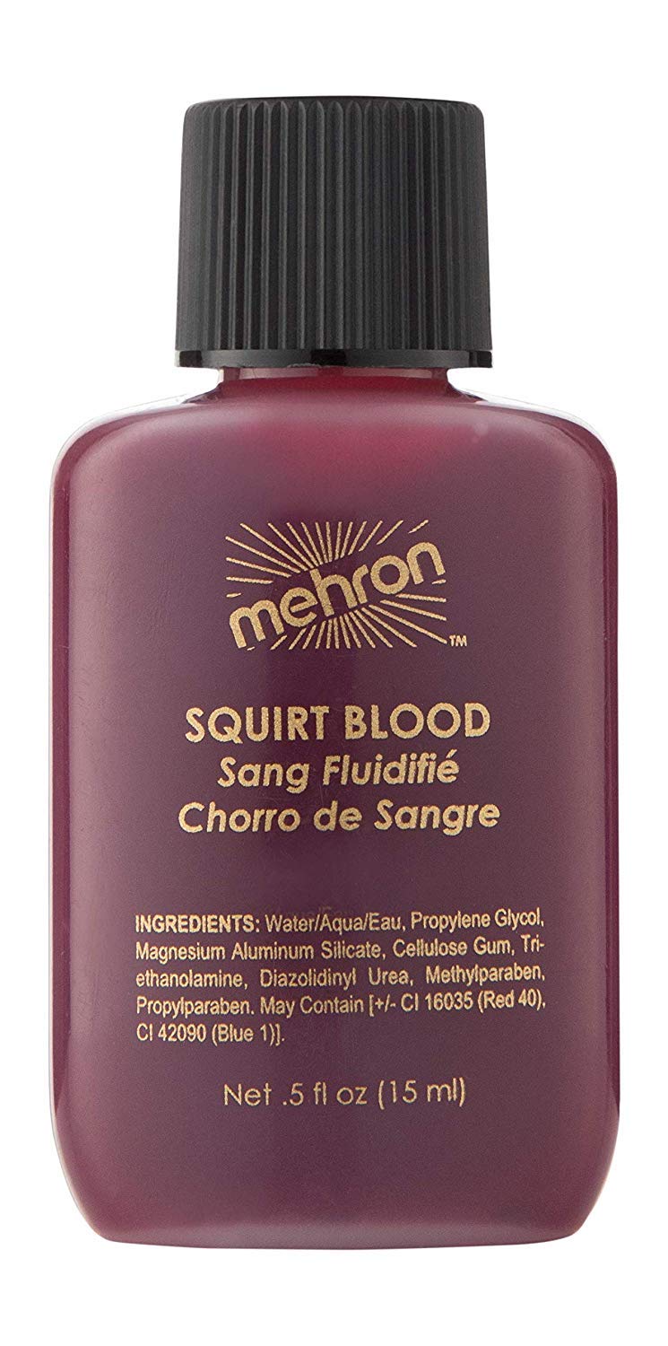 [Australia] - Mehron Makeup Squirt Blood (.5 ounce) (Bright Arterial) 0.5 Ounce Bright Arterial 
