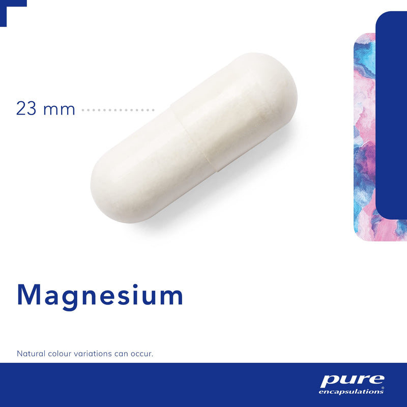 [Australia] - Pure Encapsulations - Magnesium (Glycinate) 120mg - Bioavailable Magnesium Chelate Tiredness and Fatigue Supplement - 90 Capsules 90 Count (Pack of 1) 