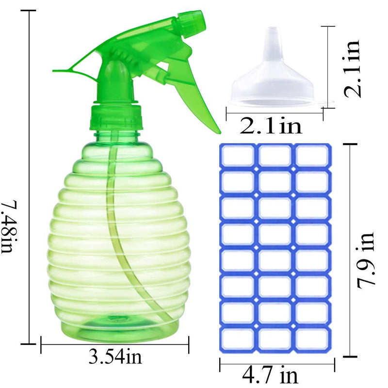 [Australia] - Spray Bottles For Cleaning Solutions (2 Pack,16 Oz) - The Best Water Spray Bottle For Plants - Empty Spray Bottle For Hair - BPA Free - Lightweight and Durable - Adjustable Nozzle - Great Value A pack 