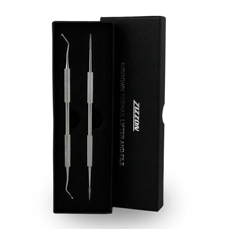 [Australia] - ZIZZON Ingrown Toenail File and Lifter Double Sided Professional Grade 