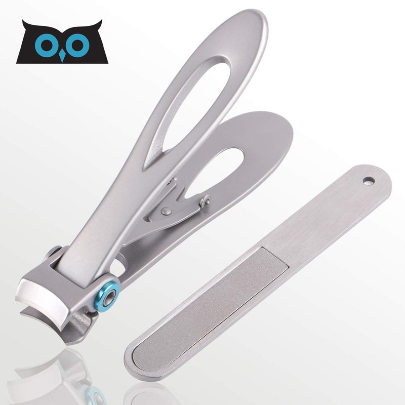 [Australia] - Nail Clippers for Thick Nails - DRMODE 15mm Wide Jaw Opening Extra Large Toenail Clippers Cutter with Nail File for Thick Nails, Heavy Duty Fingernail Clippers for Men, Seniors 