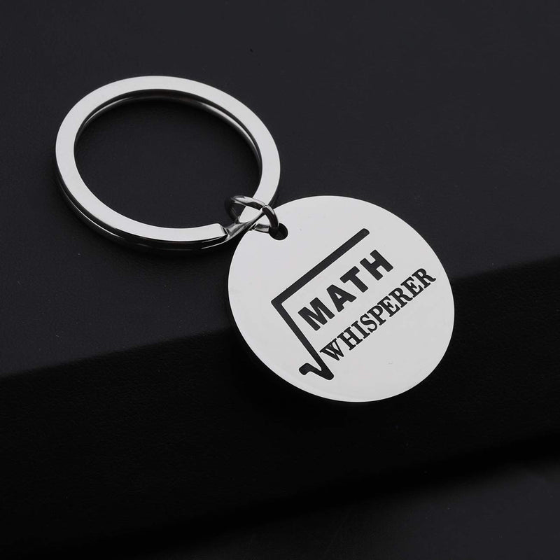 [Australia] - PENQI Mathematical Formula Keychain Gift Math Lovers Jewelry Math Whisperer Keychain Math Jewelry Math Lovers Jewelry Math Teacher Appreciation Gift sliver 