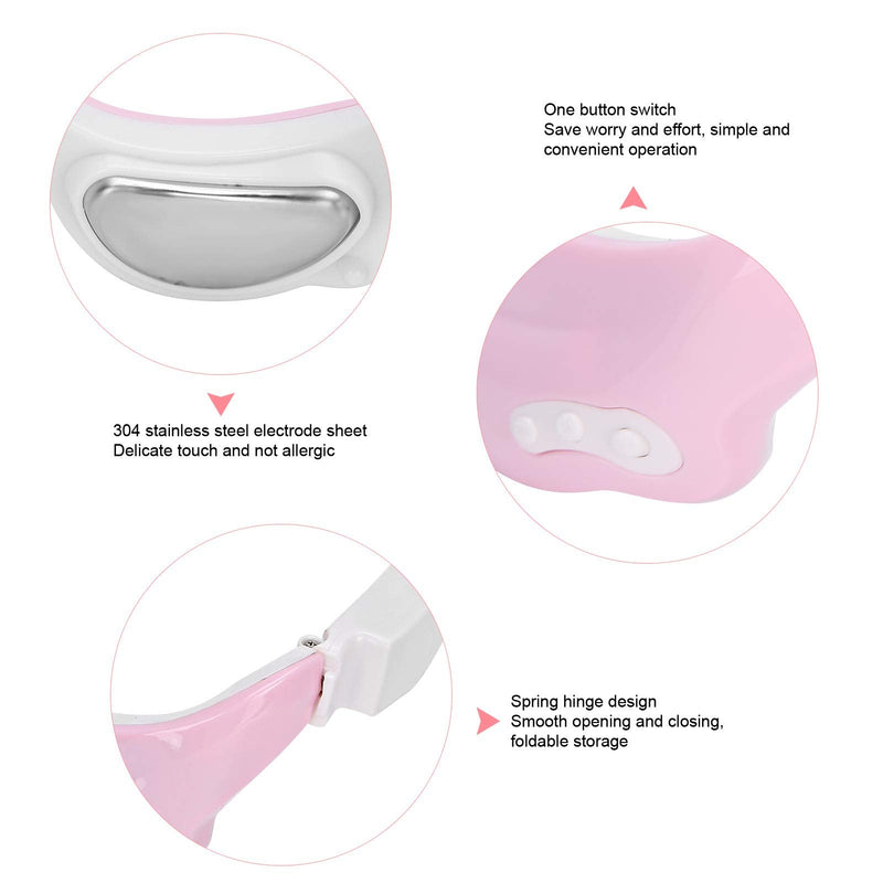 [Australia] - Eye Massager, Eye Beauty Instrument Eye Fatigue Relief Ems Microcurrent Eye Massage Machine For Relieves Massage Pen Eye Massager Electric For Patches Dark Circles Puffy [Pink] 