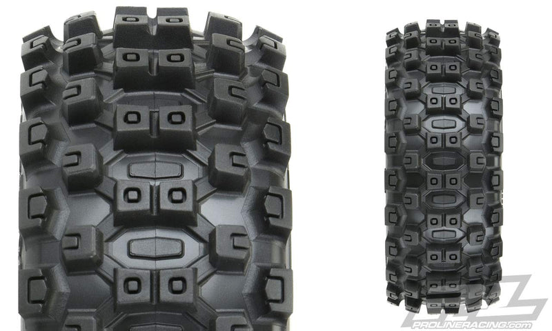 [Australia] - Pro-line Racing 1/8 Badlands MX M2 Fr/Rr Buggy Tires Mounted 17mm Black Mach 10 (2), PRO906721 , White 