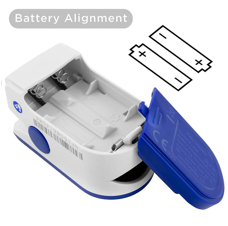 [Australia] - FaceLake ® FL400 Pulse Oximeter Fingertip with Carrying Case, Batteries, Lanyard, and Warranty (Blue) 