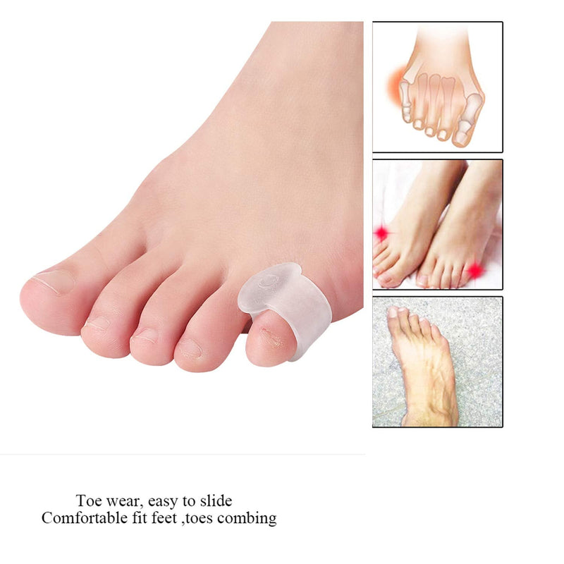 [Australia] - 10 Pcs Pinky Toe Splint, Gel Toe Separators, Little Toe Straightener Hammer Toe for Men Women Walking, Running, Overlapping, Bunion Corrector and Bunion Relief 