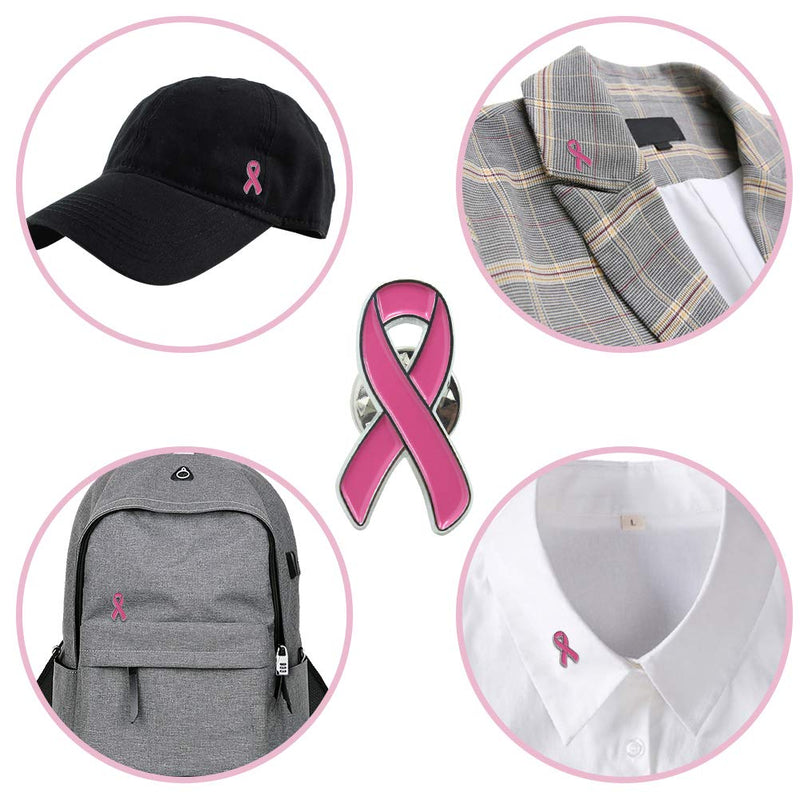 [Australia] - Masonicbuy Pink Ribbon Breast Cancer Awareness Lapel Pin Color 1 10 PACK 