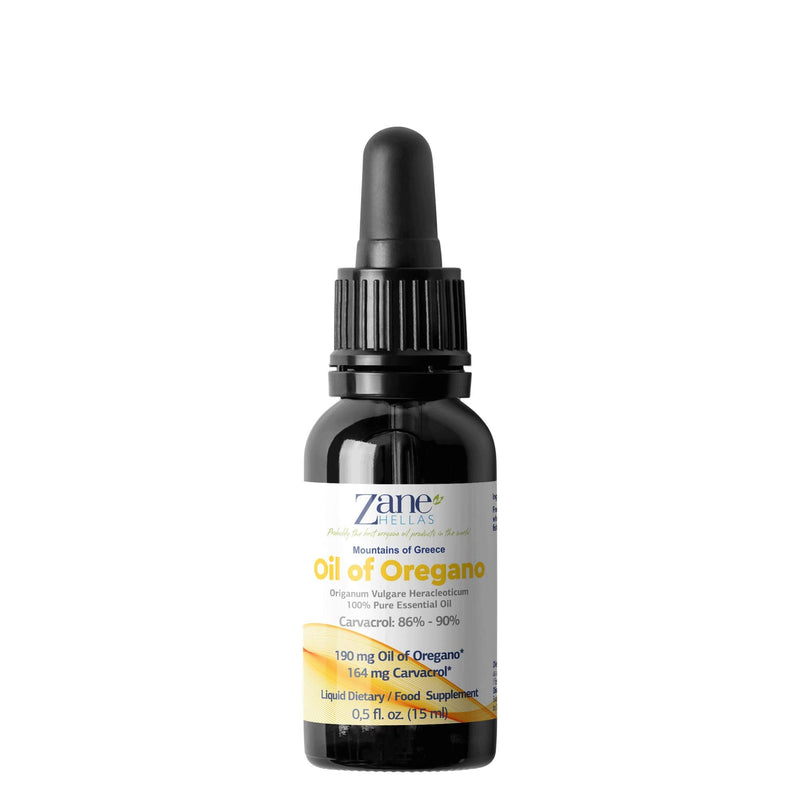 [Australia] - Zane Hellas 190 mg Oregano Oil-164 mg Carvacrol per Serving-4 Drops Daily. 100% Greek Undiluted Oil of Oregano. 86%-90% Min Carvacrol. Probably The Best Oregano Oil in The World. 0.5 fl. oz.- 15ml. 