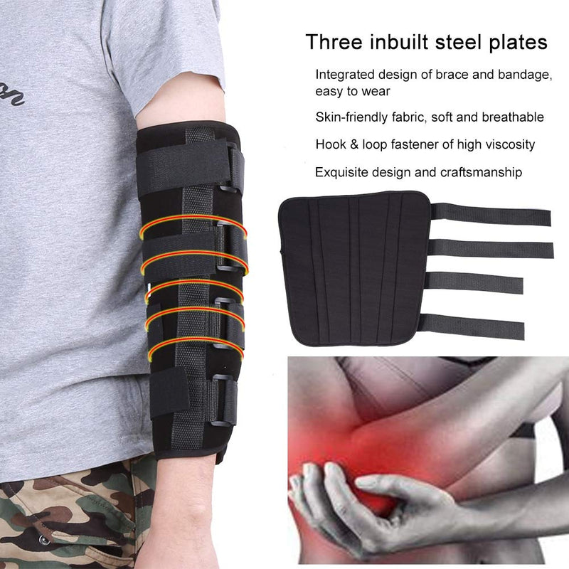 [Australia] - Elbow Support Brace for Right and Left, Arm Joint Support for Men and Women, Adjustable Elbow Splint for Pain Relief, Elbow Injury Recovery Protector (M) 