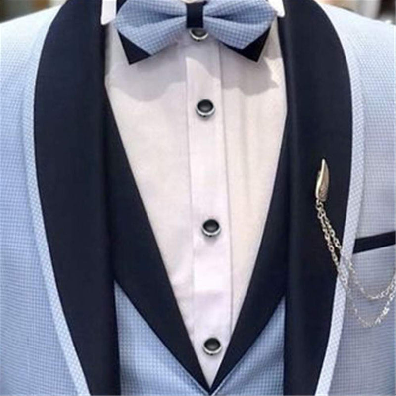 [Australia] - HAWSON Cuff Links Tuxedo Studs Set for Men - Best Gifts for Wedding, Formal Events black enamel 
