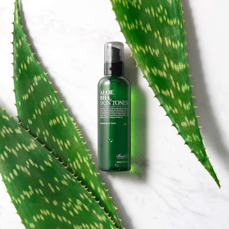 [Australia] - BENTON Aloe BHA Skin Toner 200ml (6.76 fl. oz.) - Contains 80% Aloe Skin Exfoliating & Moisturizing Facial Toner, Removes Dead Skin Cells and Blackheads, Acne Prevention, Soothing Effect 