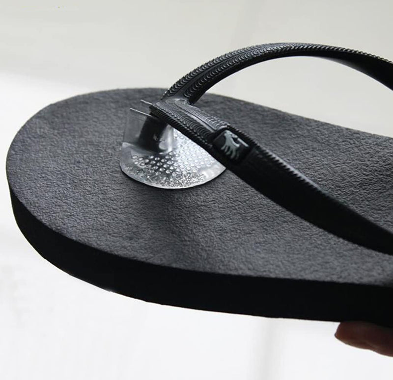 [Australia] - 3 Pairs Clear Silicone Thong Sandal Toe Protectors Non-Slip Self-Adhesive Flip-Flop Sandal Toe Guards Cushions (Style B) Style B 35 x 16 mm 