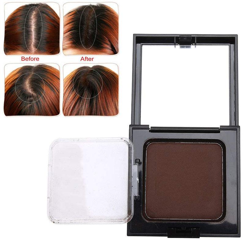 [Australia] - Hair Shadow Powder, Hairline Hair Building Fibers, with Mirror and Puff, Not Easy To Take Off Makeup, for Instantly Hair Shadow/Use in Thinning Hair, 12g(Dark Brown) Dark Brown 