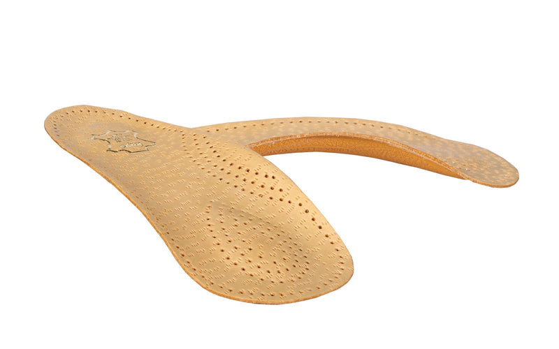 [Australia] - Kaps Orthotic 3/4 Leather Insoles With Longitudinal And Transverse Arch Support, Orthopedic Shoe Inserts For Men And Women, Bolero 35 EUR / 2 UK / Women 