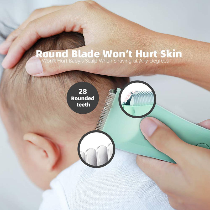 [Australia] - Baby Hair Clipper, Quiet Hair Trimmer for Kids and Children, Waterproof Rechargeable Cordless Haircut Kit for kids 