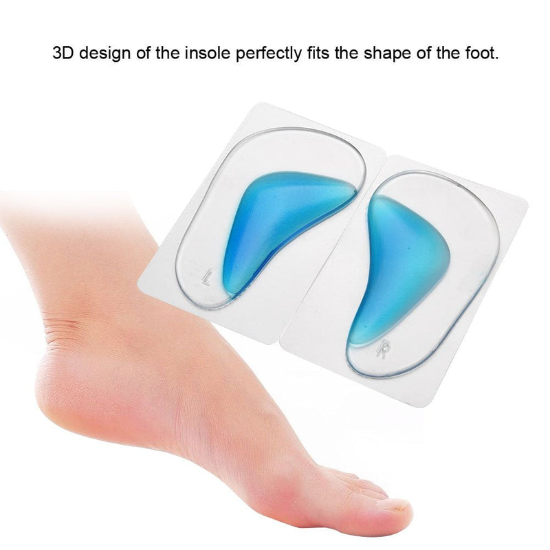 [Australia] - Corrective Insole,flat foot insoles, Foot Support Pads, Footwear Insoles, for Corrective Posture of The Foot (Blue) 
